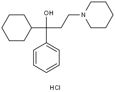 1-Cyclohexyl-1-phenyl-3-(1-piperidyl)propan-1-ol hydrochloride(52-49-3)